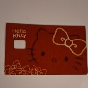 Hello Kitty Red Card Cover with Bow Design